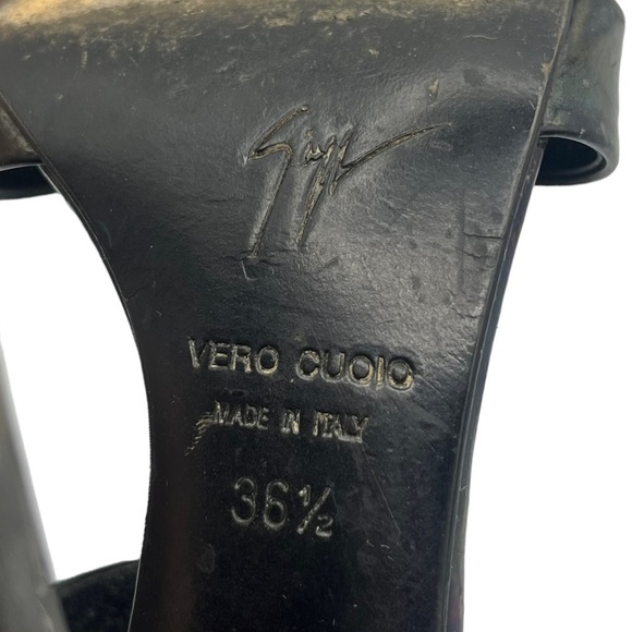 Giuseppe Zanotti Iridescent Stiletto Sandals Women’s Size 36.5 Peep Toe Strap - Picture 14 of 14